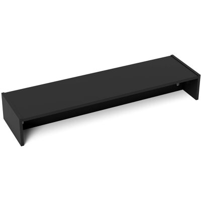 HOMCOM Rehausseur écran PC bureau support d'écran d'ordinateur de 100 cm support moniteur avec deux compartiments, noir - Publicité HOMCOM Rehausseur écran PC bureau support d'écran d'ordinateur de 100 cm support moniteur avec deux compartiments, noir - Publicité