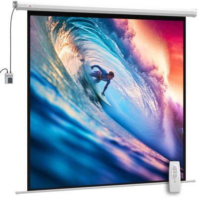 HOMCOM Écran de projection 189,5 x 189,5 cm 233,7 cm 1:1 HD 4K Écran déroulant pour home cinéma pour home cinéma bureau-Präsentationen - Publicité HOMCOM Écran de projection 189,5 x 189,5 cm 233,7 cm 1:1 HD 4K Écran déroulant pour home cinéma pour home cinéma bureau-Präsentationen - Publicité