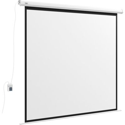 HOMCOM Écran de projection motorisé 96 pouces, 1:1 4K HD, fixation mural ou plafond avec télécommande, 195L x 8l x 182H cm - Publicité HOMCOM Écran de projection motorisé 96 pouces, 1:1 4K HD, fixation mural ou plafond avec télécommande, 195L x 8l x 182H cm - Publicité