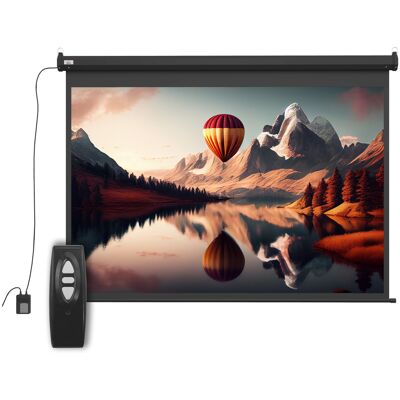 HOMCOM Écran vidéoprojecteur motorisé et électrique 84 Pouces, 4:3 4K HD, panneau de commande et télécommande - Publicité HOMCOM Écran vidéoprojecteur motorisé et électrique 84 Pouces, 4:3 4K HD, panneau de commande et télécommande - Publicité