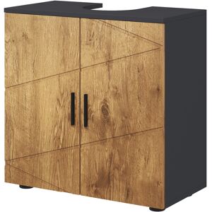 Meuble salle de bain kleankin - Étagère réglable, 2 portes - 60x30x60cm - Publicité Meuble salle de bain kleankin - Étagère réglable, 2 portes - 60x30x60cm - Publicité