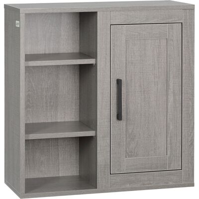 Kleankin Armoire Murale - Rangement Moderne pour Salle de Bain - Gris - Publicité Kleankin Armoire Murale - Rangement Moderne pour Salle de Bain - Gris - Publicité