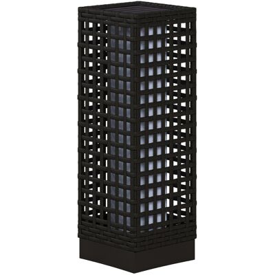 Outsunny Lanterne Extérieure avec Module Solaire, Automatisme d'Allumage, Durée de Fonctionnement de 8 h, Aspect Rotin, Acier, 15,5 x 15,5 x 46 cm, Noir - Publicité Outsunny Lanterne Extérieure avec Module Solaire, Automatisme d'Allumage, Durée de Fonctionnement de 8 h, Aspect Rotin, Acier, 15,5 x 15,5 x 46 cm, Noir - Publicité