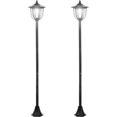 Outsunny - LED Solar Lantern - 2-pack - lampe de poteau extérieure - Publicité Outsunny - LED Solar Lantern - 2-pack - lampe de poteau extérieure - Publicité