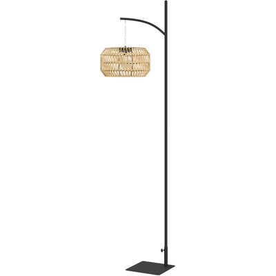 Outsunny Lampadaire solaire extérieur résine tressée, lampadaire bohème 178cm, capteur de lumière, éclairage automatique, jaune - Publicité Outsunny Lampadaire solaire extérieur résine tressée, lampadaire bohème 178cm, capteur de lumière, éclairage automatique, jaune - Publicité