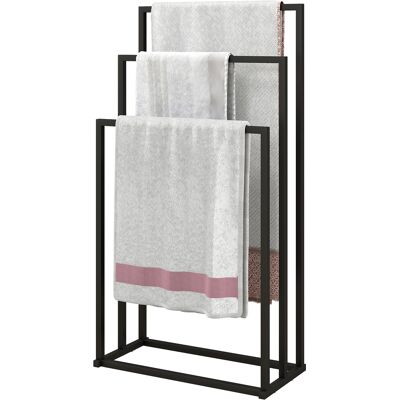 HOMCOM Porte-serviettes sur pied 3 bras autoportant en acier, 45x21.5x85 cm - Publicité HOMCOM Porte-serviettes sur pied 3 bras autoportant en acier, 45x21.5x85 cm - Publicité