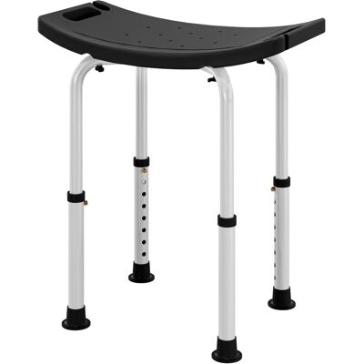 HOMCOM Tabouret de douche pour personnes âgées et handicapées avec hauteur réglable, patins antidérapants, noir - Publicité HOMCOM Tabouret de douche pour personnes âgées et handicapées avec hauteur réglable, patins antidérapants, noir - Publicité
