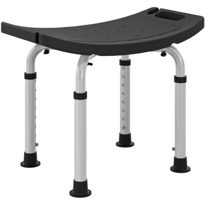 HOMCOM Tabouret de douche pour personnes âgées et handicapées avec hauteur réglable, patins antidérapants, noir - Publicité HOMCOM Tabouret de douche pour personnes âgées et handicapées avec hauteur réglable, patins antidérapants, noir - Publicité
