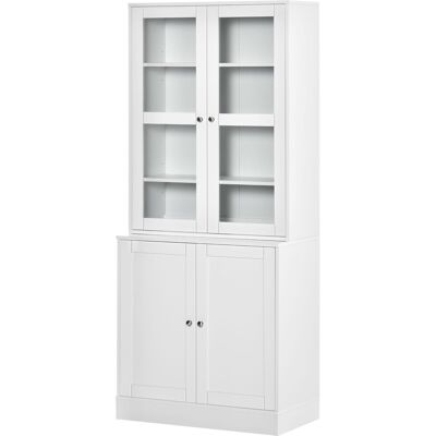 HOMCOM Bibliothèque Blanche 178,5cm Hauteur 6 Compartiments - Étagère - Publicité HOMCOM Bibliothèque Blanche 178,5cm Hauteur 6 Compartiments - Étagère - Publicité