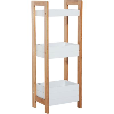 HOMCOM Etagère Salle de Bain Bambou Etagère Debout 3 Paniers Idéal pour Couloir Salle de Bain Salon Cuisine Balcon 28 x 21 x 74 cm - Publicité HOMCOM Etagère Salle de Bain Bambou Etagère Debout 3 Paniers Idéal pour Couloir Salle de Bain Salon Cuisine Balcon 28 x 21 x 74 cm - Publicité