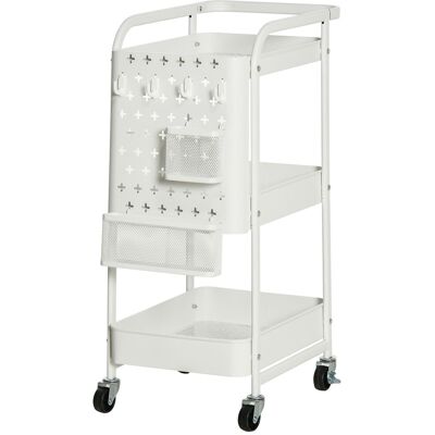 HOMCOM - Desserte chariot - 3 niveaux - Serving cart - Publicité HOMCOM - Desserte chariot - 3 niveaux - Serving cart - Publicité