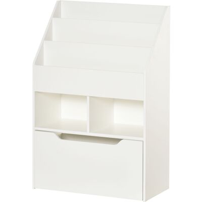 HOMCOM Etagère pour Enfants avec Tiroir, Etagère à Livres avec Etagères, 60 x 29,9 x 90 cm, Blanc - Publicité HOMCOM Etagère pour Enfants avec Tiroir, Etagère à Livres avec Etagères, 60 x 29,9 x 90 cm, Blanc - Publicité