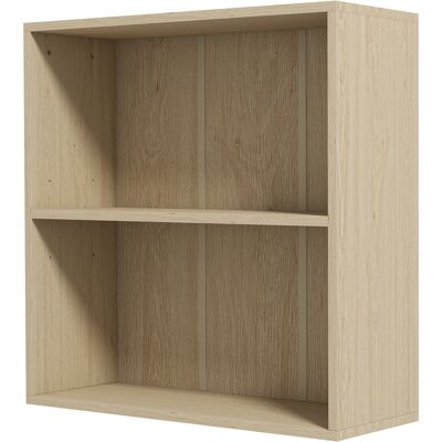 HOMCOM Bibliothèque étagère de rangement avec 2 compartiments et étagère réglable, 60 x 24 x 63 cm, effet bois naturel - Publicité HOMCOM Bibliothèque étagère de rangement avec 2 compartiments et étagère réglable, 60 x 24 x 63 cm, effet bois naturel - Publicité