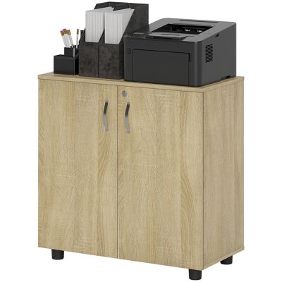 Vinsetto Meuble de Bureau de Rangement Polyvalent avec Serrure, 2 Portes et Étagère Interne, 80x40x80 cm, Chêne - Publicité Vinsetto Meuble de Bureau de Rangement Polyvalent avec Serrure, 2 Portes et Étagère Interne, 80x40x80 cm, Chêne - Publicité