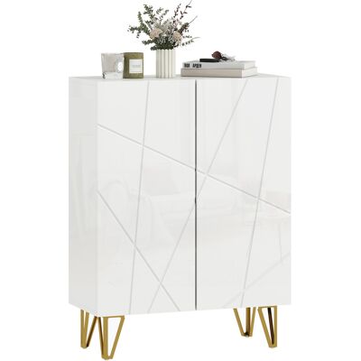 HOMCOM Armoire à Chaussures avec 2 Portes, Étagère à Chaussures, Rangement de Chaussures avec 4 Étagères Réglables 72 x 31,5 x 95 cm, Blanc - Publicité HOMCOM Armoire à Chaussures avec 2 Portes, Étagère à Chaussures, Rangement de Chaussures avec 4 Étagères Réglables 72 x 31,5 x 95 cm, Blanc - Publicité