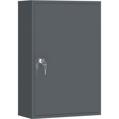 kleankin Armoire murale à médicaments, armoire de salle de bains avec 3 étagères, 2 clés, 40 x 18 x 60 cm, Gris - Publicité kleankin Armoire murale à médicaments, armoire de salle de bains avec 3 étagères, 2 clés, 40 x 18 x 60 cm, Gris - Publicité