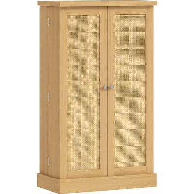 HOMCOM Armoire de cuisine en rotin 104 cm avec étagère 5 niveaux, 12 compartiments à épices et étagères réglables, bois naturel - Publicité HOMCOM Armoire de cuisine en rotin 104 cm avec étagère 5 niveaux, 12 compartiments à épices et étagères réglables, bois naturel - Publicité