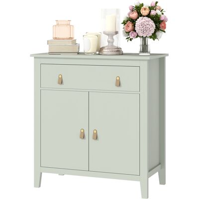 HOMCOM Buffet salon, meuble de rangement avec tiroir, double porte, étagère réglable, 80 x 40 x 90 cm, vert clair - Publicité HOMCOM Buffet salon, meuble de rangement avec tiroir, double porte, étagère réglable, 80 x 40 x 90 cm, vert clair - Publicité