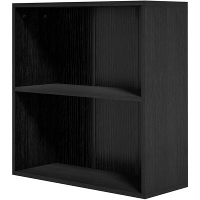 HOMCOM Bibliothèque étagère de rangement avec 2 compartiments et étagère réglable, 60 x 24 x 63 cm, noir - Publicité HOMCOM Bibliothèque étagère de rangement avec 2 compartiments et étagère réglable, 60 x 24 x 63 cm, noir - Publicité