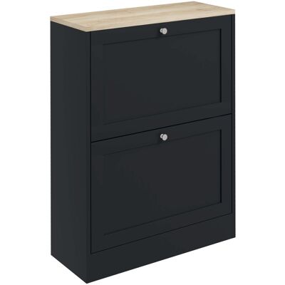 HOMCOM Meuble à Chaussures 12 Paires, Meuble d'Entrée avec 2 Tiroirs Rabattables et Étagères Réglables, 60 x 23,5 x 80cm, Noir - Publicité HOMCOM Meuble à Chaussures 12 Paires, Meuble d'Entrée avec 2 Tiroirs Rabattables et Étagères Réglables, 60 x 23,5 x 80cm, Noir - Publicité