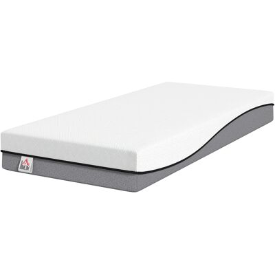 HOMCOM Matelas à ressorts ensachés avec mousse à mémoire infusée au thé vert H3 fermeté Öko-TEX & CertiPUR 200x90x20 cm Gris - Publicité HOMCOM Matelas à ressorts ensachés avec mousse à mémoire infusée au thé vert H3 fermeté Öko-TEX & CertiPUR 200x90x20 cm Gris - Publicité