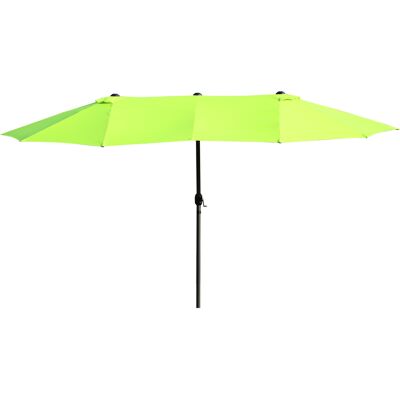 Parasol double Outsunny - 460x270cm, Vert - Jardin & Terrasse - Publicité Parasol double Outsunny - 460x270cm, Vert - Jardin & Terrasse - Publicité