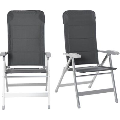 Chaise de Jardin Pliable Outsunny - Réglable & Légère - Publicité Chaise de Jardin Pliable Outsunny - Réglable & Légère - Publicité