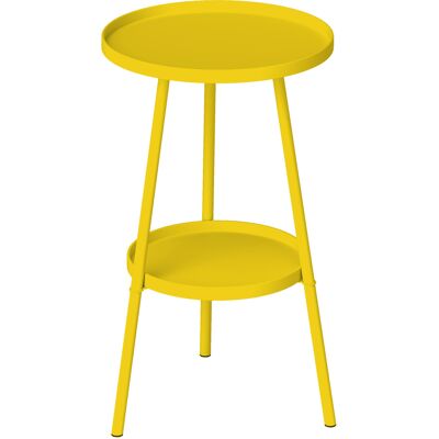 Table de Jardin en Métal Outsunny - Design à Deux Niveaux Compacte - Publicité Table de Jardin en Métal Outsunny - Design à Deux Niveaux Compacte - Publicité