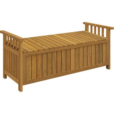 Outsunny Banc de jardin 2 places en bois avec rangement de 186L banc d'extérieur avec accoudoirs 128,5 x 56 x 53,5 cm marron - Publicité Outsunny Banc de jardin 2 places en bois avec rangement de 186L banc d'extérieur avec accoudoirs 128,5 x 56 x 53,5 cm marron - Publicité
