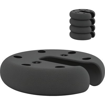 Outsunny Lot de 4 Poids de lestage Circulaire pour tonnelle Barnum Tente diamètre 20 cm épaisseur 4,5 cm polyéthylène Noir - Publicité Outsunny Lot de 4 Poids de lestage Circulaire pour tonnelle Barnum Tente diamètre 20 cm épaisseur 4,5 cm polyéthylène Noir - Publicité