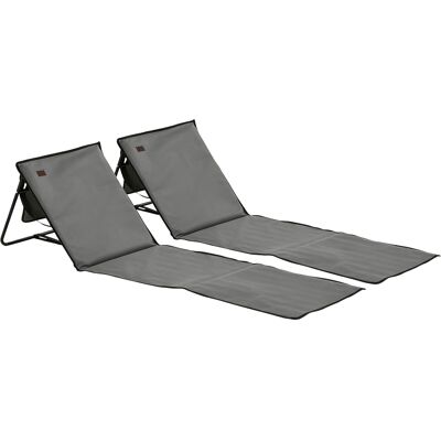 Chaise longue en acier Oxford Outsunny - Type Plage - Publicité Chaise longue en acier Oxford Outsunny - Type Plage - Publicité