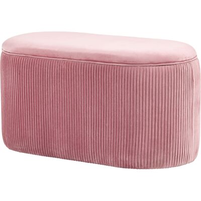 Banquette de rangement HOMCOM Rose Style Français - Publicité Banquette de rangement HOMCOM Rose Style Français - Publicité