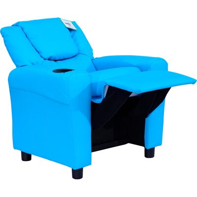 Fauteuil pour Enfants HOMCOM avec Fonction Reclinable - Bleu - Sofa pour enfants - Publicité Fauteuil pour Enfants HOMCOM avec Fonction Reclinable - Bleu - Sofa pour enfants - Publicité