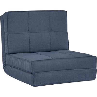 HOMCOM Fauteuil de sol pliable Canapé-lit Chaise de sol 5 positions réglables Fauteuil pliant Canapé-lit Lit simple Bleu foncé 61 x 73 x 58 cm - Publicité HOMCOM Fauteuil de sol pliable Canapé-lit Chaise de sol 5 positions réglables Fauteuil pliant Canapé-lit Lit simple Bleu foncé 61 x 73 x 58 cm - Publicité