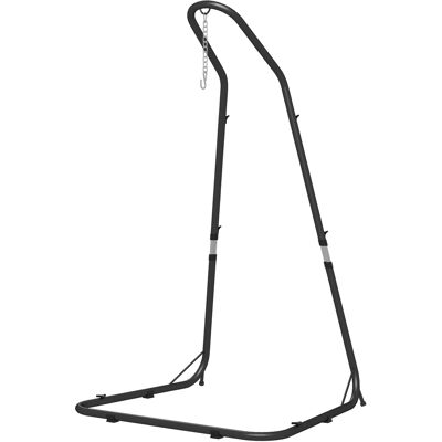 Outsunny Support de fauteuil suspendu Support pour fauteuil suspendu, 133 cm x 116 cm x 195/230 cm, Noir - Publicité Outsunny Support de fauteuil suspendu Support pour fauteuil suspendu, 133 cm x 116 cm x 195/230 cm, Noir - Publicité