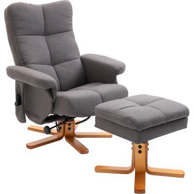 HOMCOM Fauteuil massant électrique avec repose-pieds, espace de rangement, fonction de couchage, poche latérale, télécommande, Polyester, Gris foncé - Publicité HOMCOM Fauteuil massant électrique avec repose-pieds, espace de rangement, fonction de couchage, poche latérale, télécommande, Polyester, Gris foncé - Publicité