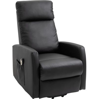 HOMCOM Fauteuil releveur électrique - Repose-pied ajustable, télécommande, cuir synthétique - Publicité HOMCOM Fauteuil releveur électrique - Repose-pied ajustable, télécommande, cuir synthétique - Publicité