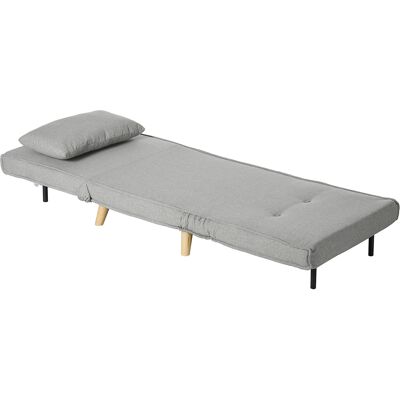 HOMCOM - Convertible 1 Place - Dossier Réglable - Pieds en Bois - Canapé-Lit - Publicité HOMCOM - Convertible 1 Place - Dossier Réglable - Pieds en Bois - Canapé-Lit - Publicité