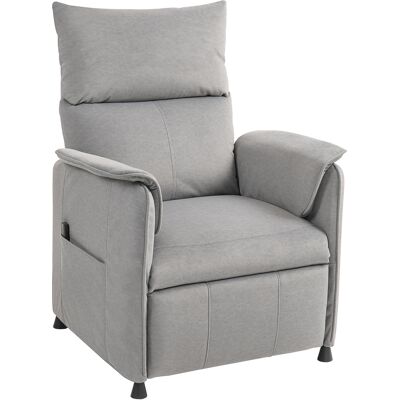 HOMCOM Fauteuil relax électrique avec fonction mémoire, repose-pieds rétractable, télécommande, gris - Publicité HOMCOM Fauteuil relax électrique avec fonction mémoire, repose-pieds rétractable, télécommande, gris - Publicité