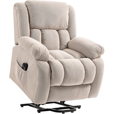 HOMCOM Fauteuil releveur électrique massage et chauffage avec repose-pied, dossier inclinable, télécommande et poche latérale - Publicité HOMCOM Fauteuil releveur électrique massage et chauffage avec repose-pied, dossier inclinable, télécommande et poche latérale - Publicité