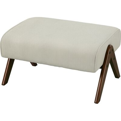 HOMCOM Repose-Pieds de Salon Tabouret Bas avec Assise Rembourrée Pieds en Bois pour Salon Chambre à Coucher 69x47x36 cm Beige - Publicité HOMCOM Repose-Pieds de Salon Tabouret Bas avec Assise Rembourrée Pieds en Bois pour Salon Chambre à Coucher 69x47x36 cm Beige - Publicité