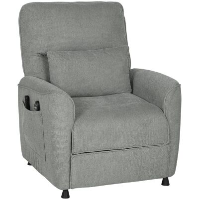 HOMCOM Fauteuil Inclinable avec Chauffage, 8 Points de Massage et 5 Modes, Tissu Chenille, Gris Foncé - Publicité HOMCOM Fauteuil Inclinable avec Chauffage, 8 Points de Massage et 5 Modes, Tissu Chenille, Gris Foncé - Publicité