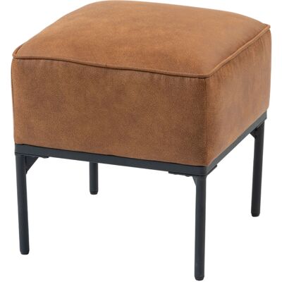 HOMCOM Repose-pieds Salon Tabouret Bas Tapissé en PU avec Pieds en Acier Rembourrage Épais Ottomane pour Canapé Marron - Publicité HOMCOM Repose-pieds Salon Tabouret Bas Tapissé en PU avec Pieds en Acier Rembourrage Épais Ottomane pour Canapé Marron - Publicité