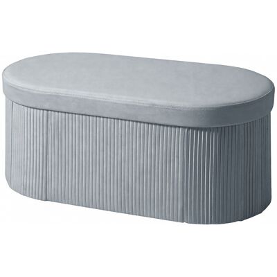 HOMCOM Banquette de rangement pliable Banquette rembourrée effet velours pour salon 76 x 38 x 35 cm Dunkelgrau - Publicité HOMCOM Banquette de rangement pliable Banquette rembourrée effet velours pour salon 76 x 38 x 35 cm Dunkelgrau - Publicité