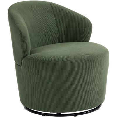 HOMCOM Fauteuil d'appoint, rotation à 360 degrés, fauteuil pivotant moderne avec pied rond, pour salon et chambre, Vert - Publicité HOMCOM Fauteuil d'appoint, rotation à 360 degrés, fauteuil pivotant moderne avec pied rond, pour salon et chambre, Vert - Publicité