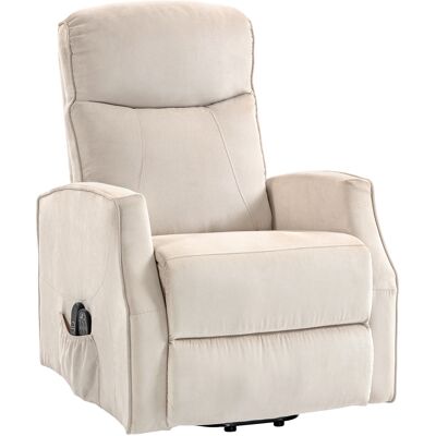 HOMCOM Fauteuil Électrique Releveur Fauteuil Relax Massant, Beige - Publicité HOMCOM Fauteuil Électrique Releveur Fauteuil Relax Massant, Beige - Publicité