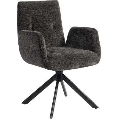 HOMCOM Fauteuil rembourré, fauteuil d'appoint, design moderne, pivotant, jusqu'à 120 kg, Noir - Publicité HOMCOM Fauteuil rembourré, fauteuil d'appoint, design moderne, pivotant, jusqu'à 120 kg, Noir - Publicité