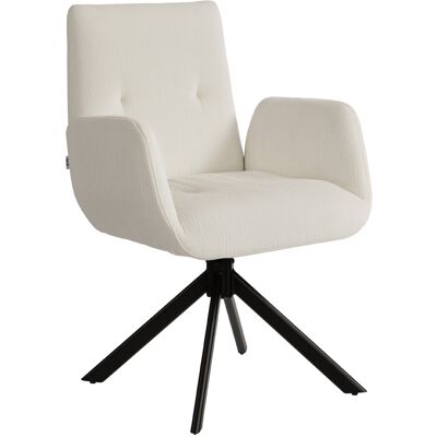 HOMCOM Fauteuil rembourré, fauteuil d'appoint, design moderne, pivotant, jusqu'à 120 kg, blanc crème - Publicité HOMCOM Fauteuil rembourré, fauteuil d'appoint, design moderne, pivotant, jusqu'à 120 kg, blanc crème - Publicité