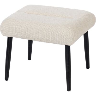 HOMCOM Tabouret avec coussin moelleux, pieds en acier, repose-pieds en tissu chenille, 45 x 41 x 38 cm, blanc crème - Publicité HOMCOM Tabouret avec coussin moelleux, pieds en acier, repose-pieds en tissu chenille, 45 x 41 x 38 cm, blanc crème - Publicité