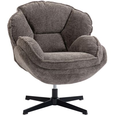HOMCOM Fauteuil wingback moderne, fauteuil à accoudoirs en velours avec base étoile à quatre branches, ressorts en S, rotation 360°, gris - Publicité HOMCOM Fauteuil wingback moderne, fauteuil à accoudoirs en velours avec base étoile à quatre branches, ressorts en S, rotation 360°, gris - Publicité
